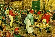 Pieter Bruegel flamlandskt bondbrollop, oil painting reproduction